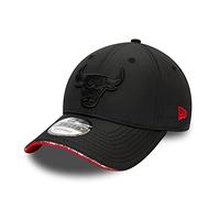 New Era Chicago Bulls Cap NBA Basecap 9Forty verstellbar Basketball Snapback Kappe Pipe Pop Schwarz - One-Size