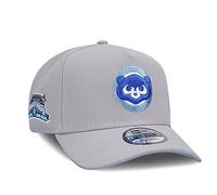 New Era Chicago Cubs MLB 100 Years Wrigley Field Sidepatch Cooperstown Gray Sky 9Forty A-Frame Snapback Cap