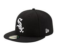 New Era Chicago White Sox Cap 59Fifty Basecap Baseball Fitted Kappe MLB Schwarz - 8-64cm (XXL)
