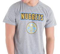 New Era Denver Nuggets T-Shirt NBA Logo Gris Chiné Homme M L XL XXL