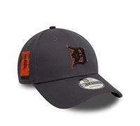 New Era Detroit Tigers Casquette Fans MLB Chapeau Ajustable Logo de l'équipe nom de l'équipe Gris