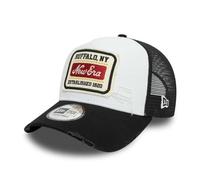 New Era Distress Vintage Mesh Trucker Cap - Brand Patch
