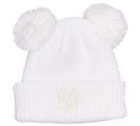 New Era Double Pom Unisexe - Casquettes, Blanc - Taille One Size - Coton White One Size