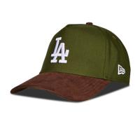 Casquette New Era Suede Visor E-Frame Los Angeles Dodgers vert marron