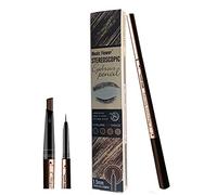 New Era Eyebrow Tattoo Pen pour les yeux Crayon de maquillage avec - 24 heures de maculage étanche longue durée (Marron foncé)