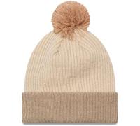 New Era Femme Bonnet d'hiver Bobble Beanie Beige