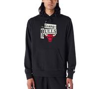 New Era Graphic Chicago Bulls Sweat à capuche pour homme, Noir , L