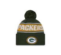 New Era Green Bay Packers NFL 2024 Sideline Sport Knit Vert Bonnet à Pompon