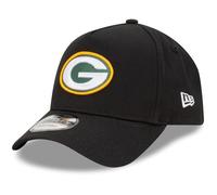 New Era Green Bay Packers NFL Evergreen Noir Casquette Réglable du Modèle 9Forty A-Frame