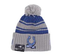 New Era, Homme, Accessoires, Gris, Taille: ONE Size Indianapolis Colts Pom Pom Beanie Hat