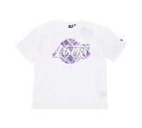 New Era, Homme, Tops, Blanc, Taille: L T-shirt NBA Infill Logo Blanc/Violet