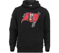 New Era Hoody American Football Fanbekleidung NFL Pullover Team Logo Tampa Bay Buccaneers Schwarz mit CapSpin Pin