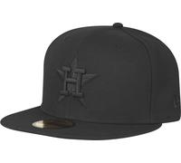 New Era Houston Astros Noir Sur Noir Cap 59Fifty Fitted Édition Limitée Spéciale