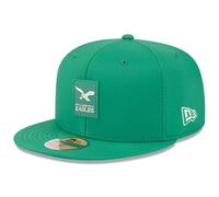 New Era Kelly Green Philadelphia Eagles 2025 Sideline Throwback 59FIFTY Casquette ajustée pour homme