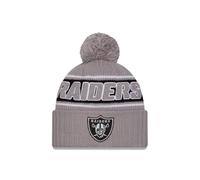 New Era Las Vegas Raiders NFL 2024 Sideline Sport Knit Gris Bonnet à Pompon
