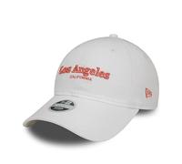 New Era Los Angeles Casquette pour Femmes Californie Blanche réglable 9Twenty Casquette de Baseball Femme Fille Couronne Non structurée