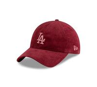 New Era Los Angeles Dodgers 920 Casquette pour Femme Velours côtelé Produit MLB pour Les Fans réglable Chapeau Fille Rouge