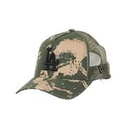 New Era Los Angeles Dodgers 9forty A Frame Adjustable Trucker Cap MLB Spraycamo Ripstop Olive/Black - One-Size