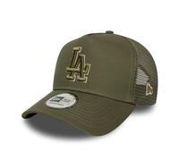 New Era Los Angeles Dodgers A-Frame Trucker Cap Vert Tonal Beige Outline