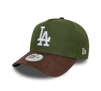 New Era Los Angeles Dodgers E-Frame Suede Visor Cap Vert Olive
