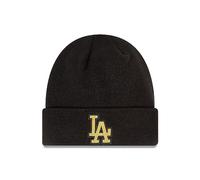 New Era Los Angeles Dodgers MLB Black Metallic Badge Beanie - One-Size