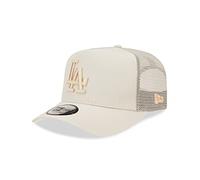 New Era Los Angeles Dodgers MLB Tech Ripstop Beige A-Frame Adjustable Trucker Cap - One-Size
