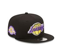 New Era Los Angeles Lakers NBA 17 Times NBA Champion Sideptach 9Fifty Snapback Cap Black - S-M (6 3/8-7 1/4)