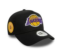 New Era Los Angeles Lakers NBA Casquette Logo de l'équipe réglable Camionneur écusson Chapeau Basket-Ball Noir