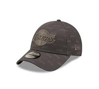 New Era Los Angeles Lakers NBA Fankappe mit Teamnamen und Teamlogo Basecap Snapback-Verschluss Basketball Grau - One-Size