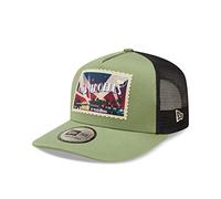 New Era Los Angeles Postcard Patch Jade A-Frame Adjustable Trucker Cap - One-Size