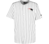 New Era Maillot de Baseball NFL New England Patriots Pinstripe Blanc