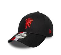 New Era Manchester United 9FORTY Casquette réglable à rayures noires
