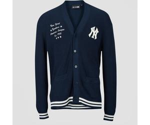 New-Era Manteau MLB COLLEGIATE SCRIPT CARDI NEW YORK YANKEES in Marine EU XL