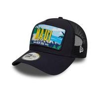 New Era Maui Casquette Casquette de Camionneur Chapeau réglable Snapback Bleu Hawaï été Maille visière courbée