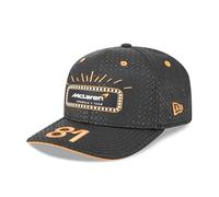 New Era McLaren F1 Team, produit officiel 2025, Las Vegas USA GP Special Edition, Oscar Piastri Drivers Casquette de baseball noire