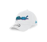 New Era Miami Heat NBA Blanc 9Forty Snapback Casquette Ajustable