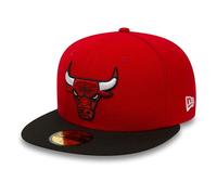New Era Mixte NBA Basic Chicago Bulls Chapeau, Rouge, 55 EU