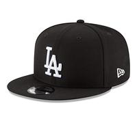 New Era MLB 9FIFTY Casquette snapback réglable, taille unique, Los Angeles Dodgers, noir et blanc