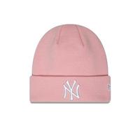 New Era MLB Beanie New York Yankees Teamlogo umgeschlagener Saum Rosa Baseball Mütze Winter - One-Size