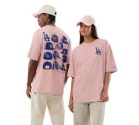 New Era Mlb Cap Graphic Los Angeles Dodgers Short Sleeve T-shirt Rose L Homme