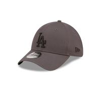 New Era MLB Casquette de Fan Los Angeles Dodgers Gris foncé Chapeau Logo LA visière incurvée Dos fermé Baseball
