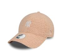 New Era MLB Casquette New York Yankees Femme Fille Pelucheux Ajustable Chaud Logo de l'équipe Rose
