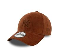 New Era MLB Chapeau en Velours côtelé New York Yankees NY Logo de l'équipe Casquette réglable Casquette de Baseball Marron
