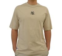 New Era MLB League Essential T-shirt surdimensionné New York Yankees Beige, beige, M
