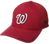 New Era MLB Washington Nationals Neo Ajusté Casquette de Baseball, Écarlate, M-L