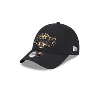 New Era NBA Casquette Los Angeles Lakers Noir Camouflage Logo de l'équipe visière incurvée réglable Chapeau