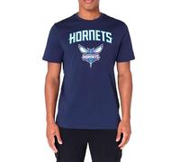 New Era Nba Regular Charlotte Hornets Short Sleeve T-shirt Bleu M Homme