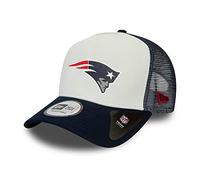 New Era New England Patriots A Frame Adjustable Trucker Cap Team Colour Block White/Blue - One-Size