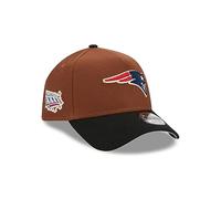 New Era New England Patriots NFL Harvest Superbowl XXXVI Brown Black 9Forty A-Frame Snapback Cap - One-Size
