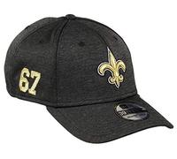 New Era New Orleans Saints 39thirty Stretch Cap NFL Established Number Black - S-M
